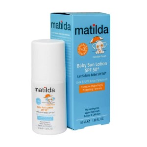 لوسیون رولی ضد آفتاب کودک SPF50 ماتیلدا 50 میلی لیتری